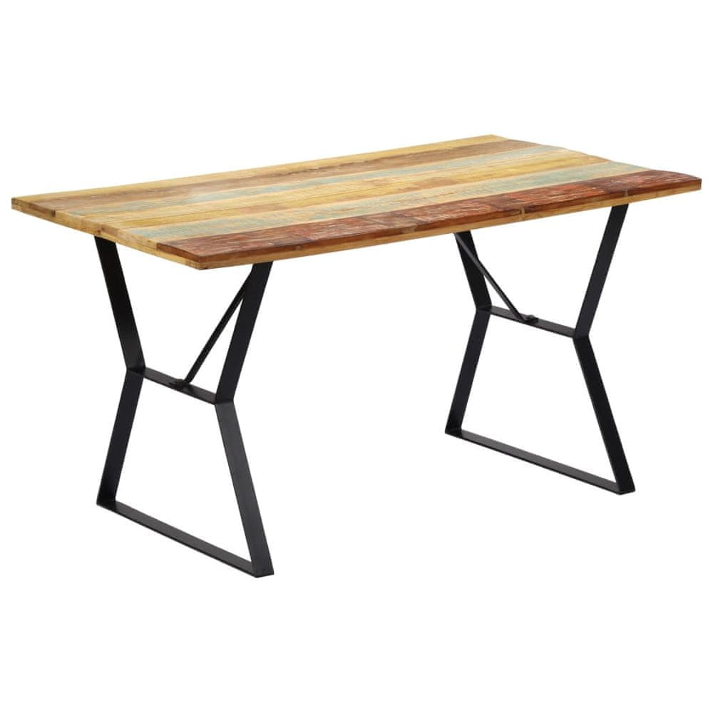 Vidaxl Jedálenský stôl 140x80x76 cm, recyklovaný masív